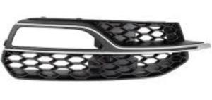 Grille pare chocs avant droite pour AUDI A3 III ph.1 2012-2016, noire, avec moulure argentè, Mod.S3, Neuve