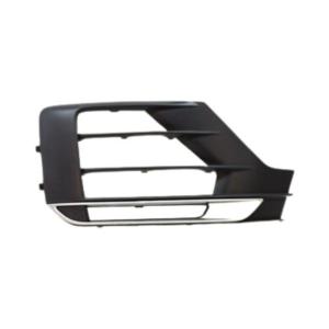 Grille droite pare-chocs avant pour AUDI Q2 phase 1 2016-2020, noire, avec moulure chromée, avec trou PDC et support, Neuve