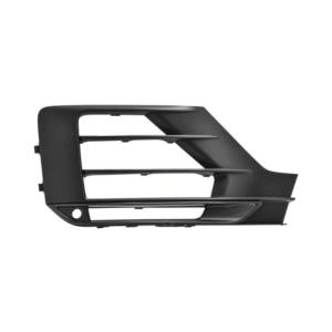 Grille droite pare-chocs avant pour AUDI Q2 phase 1 2016-2020, noire, sans emplacement antibrouillard, avec moulure noire brillante, avec trou PDC, Neuve