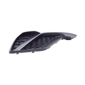 Grille gauche pare-chocs avant pour AUDI A1 II depuis 2018, avec moulure argentée, sans siège antibrouillard, trous PDC, Mod. S-LINE, noire, Neuve