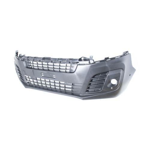 Pare-chocs avant pour FIAT SCUDO III 2022-2023, noir gaufré, avec emplacements antibrouillards, 4 trous radar + 2 trous PARK ASSIST, avec supports, Neuf