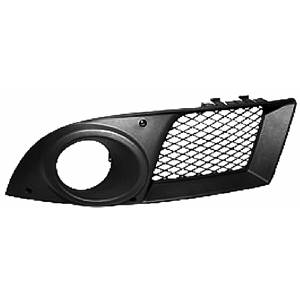 Grille de calandre gauche FIAT DOBLO I phase 2 2006-2010 noire trou antibrouillard, pare chocs avant