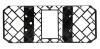 Kit grille de protection feu arrière pour PEUGEOT BOXER III ph 1 depuis 2024, noire, Neuf à peindre