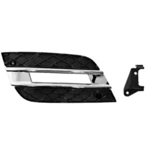 Grille de calandre droite pour MERCEDES CLASSE ML Phase 2, 2008-2011 (W164), trou feu diurne, chromé/noir, Neuve
