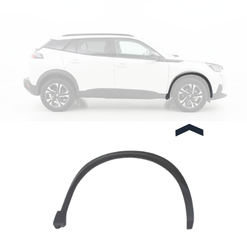Elargisseur d'aile avant droite pour PEUGEOT 2008 II phase 2 depuis 2023, noir gaufré, Neuf