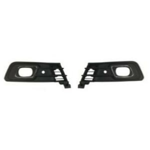 Kit Grilles de calandre droit et gauche pour RENAULT CAPTUR 2017-2019, trous Antibrouillard et radar, Noires et Chromées, Neuves
