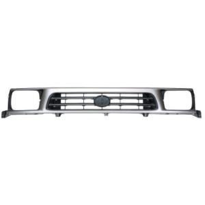 Grille radiateur centrale pour TOYOTA HILUX PICK UP 1998-2000, Argent, Neuve