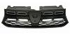 OCCASION - Grille calandre centrale supérieure pour DACIA SANDERO STEPWAY II phase 2, 2016-2020, noire, moulures chromées