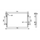 Radiateur de refroidissement moteur pour SEAT LEON III ph.1 2013-2016, OEM: 5Q0121251EP, Neuf
