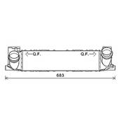 Intercooler pour BMW Serie 1 F20-F21 2011-2015, OEM: 17517600530, Neuf