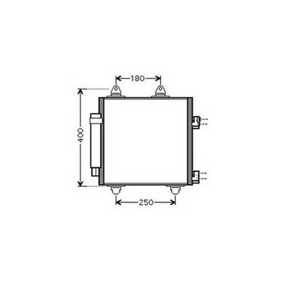 Condenseur de Climatisation pour TOYOTA AYGO I ph.1 2005-2008, OEM: 6455EE, Neuf