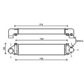 Intercooler pour FORD FOCUS II ph.2 2008-2011, OEM: 1353523, Neuf
