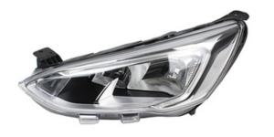 Phare optique avant gauche pour FORD FOCUS IV phase 1 2018-2021, H7+H1+PY21W, feu du jour à LED, corps chromé, Neuf