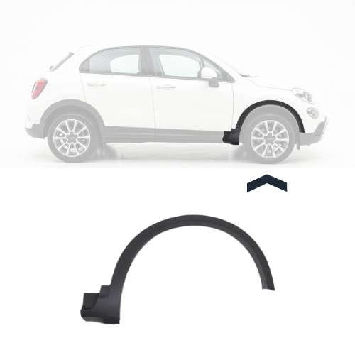 élargisseur contour d'aile avant droite pour FIAT 500X depuis 2023, Noir, Neuf