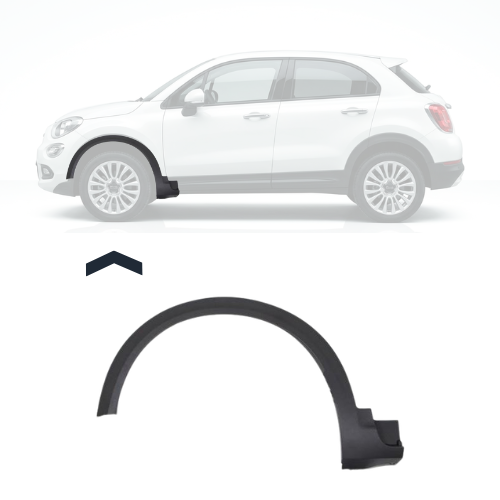 élargisseur contour d'aile avant gauche pour FIAT 500X 2015-2018, Noir, Neuf