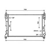 Radiateur de refroidissement moteur pour FIAT DOBLO II ph.1 2010-2015, OEM: 51812209, Neuf