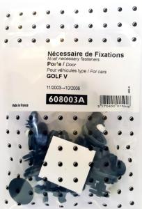 Kit de fixation assemblage Porte pour VOLKSWAGEN GOLF V, 2003 à 2008 (Tous modèles), Neuf