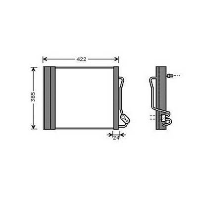 Condenseur de Climatisation pour SMART FORTWO CABRIO 450 2000-2007, OEM: Q0001632V004000000, Neuf