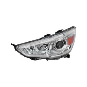 Phare avant gauche pour MITSUBISHI ASX 2010-2012, H11+HB3, prédisposé pour réglage électrique, parabole chromée, Neuf