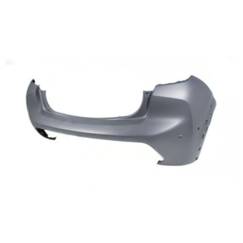 Pare-chocs arrière pour PEUGEOT 208 II phase 2 depuis 2023, 4 trous radar, trous PARK ASSIST + supports, trous moulures ailes, Mod. GT-LINE, Neuf à peindre