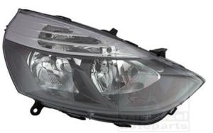 Phare Optique avant droit pour RENAULT CLIO III phase 2, 2009-2012, 2H7, fond noir, Mod. VALEO, Neuf