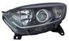 Phare Optique avant gauche pour RENAULT CAPTUR, 2013-2017, H1+H1, corps noir profil chrom, Neuf