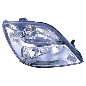 Phare Optique avant droit pour RENAULT SCENIC I phase 2, 1999-2003, H7+H1, fond chromé, Neuf