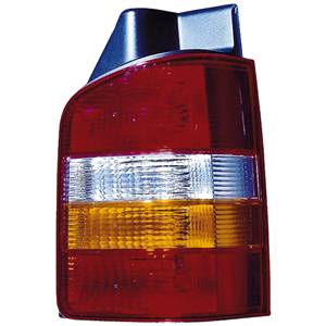 Feu arrière droit pour VOLKSWAGEN TRANSPORTER T5, 2003-2009, (2 portes arrière), rouge/orange fumé, Neuf
