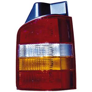 Feu arrière droit pour VOLKSWAGEN TRANSPORTER T5, 2003-2009, (2 portes arrière), rouge/orange