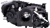 Phare Optique avant gauche pour BMW X1 E84 ph. 2 2012-2015, H7+H7, Corps noir, Neuf