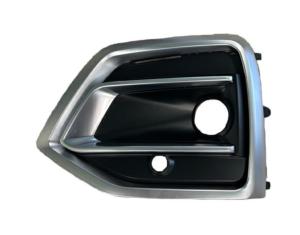 Grille gauche de pare-chocs avant pour AUDI Q5 II phase 2 depuis 2021, noire gaufrée, avec trous radar, cadre chromée, Neuve