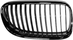 Grille de radiateur avant droite pour BMW Serie 3 E92/E93 COUPÉ/CABRIO 2010-2013, chromée/noire, Neuve