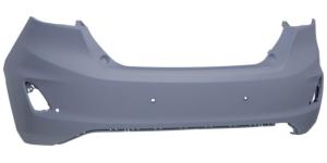 Pare chocs arrière pour FORD FIESTA VII ph.1 2017-2021, 4 trous radar, Neuf à peindre