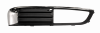 Grille pare-chocs droite pour OPEL INSIGNIA I phase 1, 2009-2013, noire, avec siege antibrouillard, avec moulure chromee, Neuve