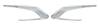Enjoliveurs grilles de calandre pour PEUGEOT 308 II phase 1, 2013-2017, chroms, droit & gauche, MOD Allure