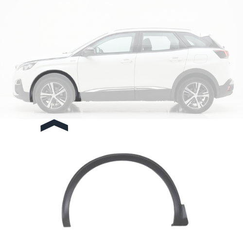 Embout d'aile avant gauche pour PEUGEOT 3008 II 2017-2020, Neuf