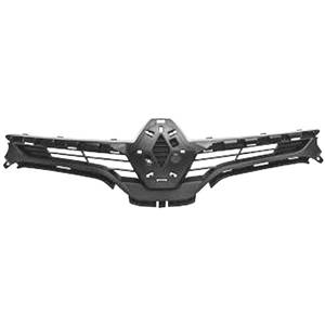 Grille de calandre supérieure pour RENAULT MEGANE III phase 3, 2014-2016, noire (sans logo)