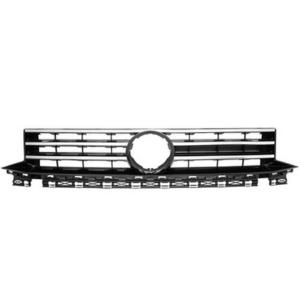 Grille de calandre supérieure pour VOLKSWAGEN CADDY IV, 2015-2020, noir brillant, chromée, pare chocs avant, neuve