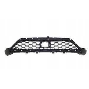 Grille centrale pare chocs avant pour DACIA SANDERO STEPWAY III phase 1, 2021-2022, trous radar + supports, noire, Neuve