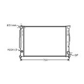 Radiateur de refroidissement moteur pour AUDI A4 I ph.1 1994-1999, OEM: 8D0121251D, Neuf