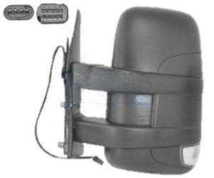 Rétroviseur gauche électrique pour IVECO DAILY, 2006-2009, (bras court), Mod. >2009 dégivrant, avec clignotant, antenne, Neuf