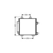 Condenseur de Climatisation pour PEUGEOT 107 ph.1 2005-2008, OEM: 6455EE, Neuf
