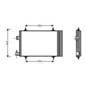 Condenseur de Climatisation pour PEUGEOT PARTNER I ph.2 2002-2008, OEM: 6455CV, Neuf