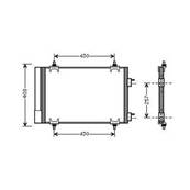 Condenseur de Climatisation pour CITROËN C4 I ph.1 2004-2008, OEM: 6455GK, Neuf