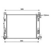 Radiateur de refroidissement moteur pour RENAULT CLIO IV ph.1 2012-2016, OEM: 214107326R, Neuf