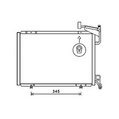 Condenseur de Climatisation pour FORD FIESTA Mk6 ph.1 2008-2012, OEM: 1806682, Neuf