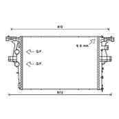 Radiateur de refroidissement moteur pour IVECO DAILY 2011-2014, OEM: 0005801264635, Neuf