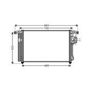 Condenseur de Climatisation pour HYUNDAI SANTA FE I ph.2 2004-2006, OEM: 976062B100, Neuf