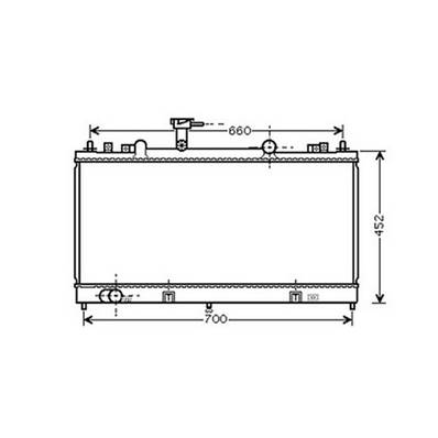 Radiateur de refroidissement moteur pour MAZDA 6 I ph.2 2005-2007, OEM: RF5C15200, Neuf