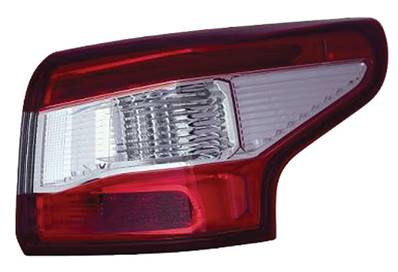 Feu arrière extérieure droit pour NISSAN QASHQAI II ph. 1 2014-2017, Led, Rouge Incolore